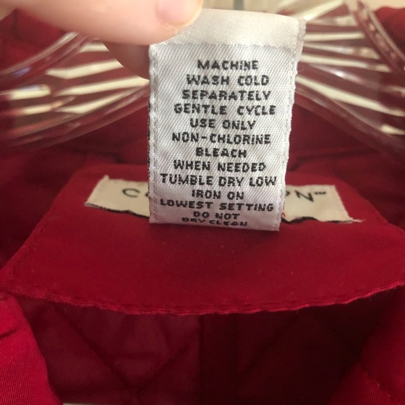 Vintage Covington Cranberry Red Quilted Jacket - Picture 9 of 9